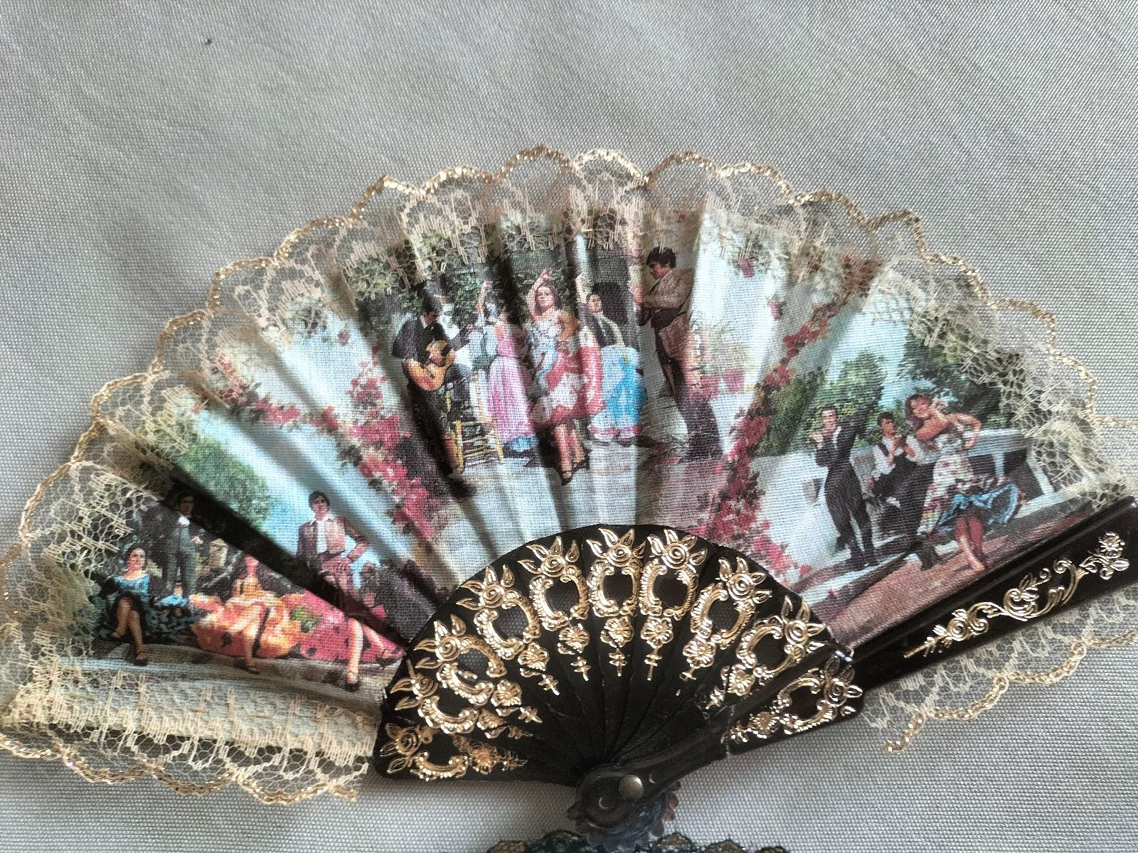 Lot of 2 Mini Spanish Style Fans | Good condition | Multicolor – photo 2